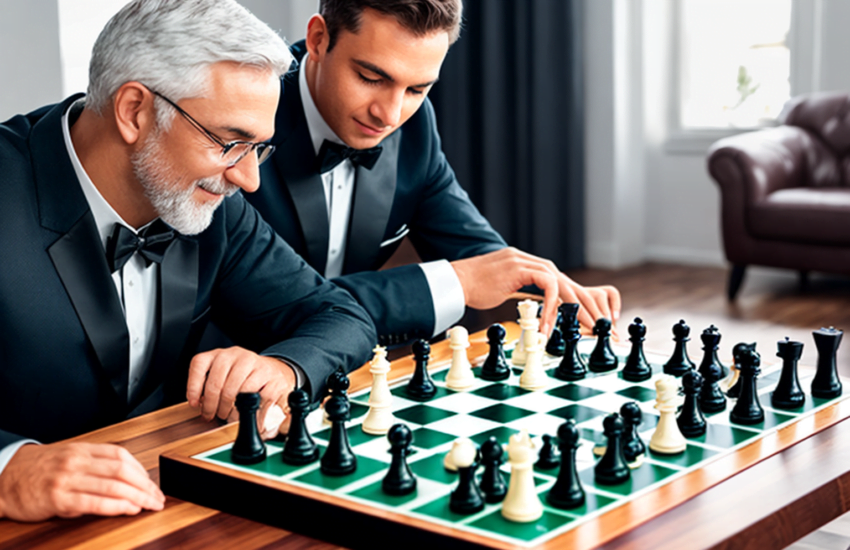 men playing chess